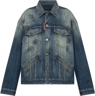 Dsquared2 Denim Jacket - Dames - Spijkerjassen - Blauw - M - Denim - Jassen
