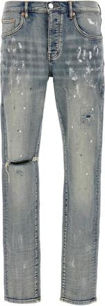 Purple P001 Three Year - Heren - Slim Fit Jeans - Blauw - W38 - Katoen - Jeans