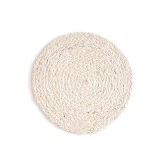 La Redoute Interieurs Set van 4 ronde placemats in geweven jute, Jonna