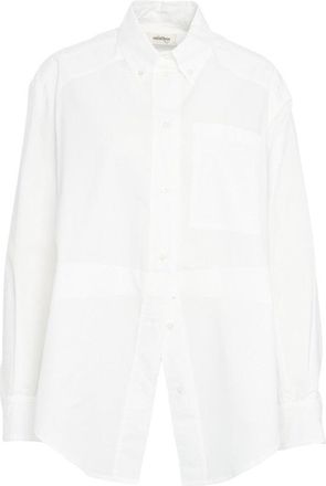 ottod'Ame Long Sleeve Oversized Button-Down Blouse
