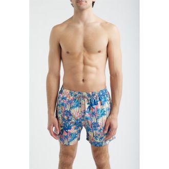 Boardies Havana Print Swim Trunks in Multi at Nordstrom, Size Xx-Large