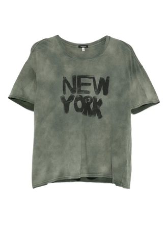 R13 NY T-shirt - Groen