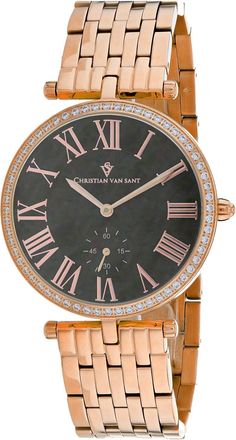 Christian Van Sant Womens Hush Mother of pearl Round 36mm
