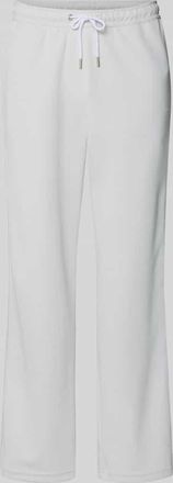 Pegador Wide Leg Sweatpants mit elastischem Bund in Hellgrau, Gr&ouml;&szlig;e XXL