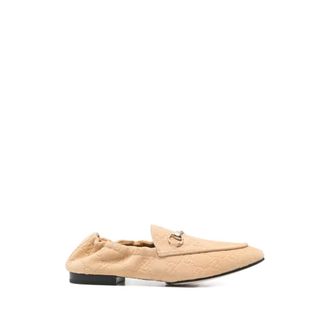 Gucci Schoenen, Dames, Beige, 40 EU, Leer, Jordaan Loafer