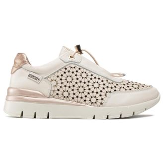 Pikolinos Cantabria W4R-6584 Leather Womens Lace Up Trainers - Nata - Size:UK 5-5.5