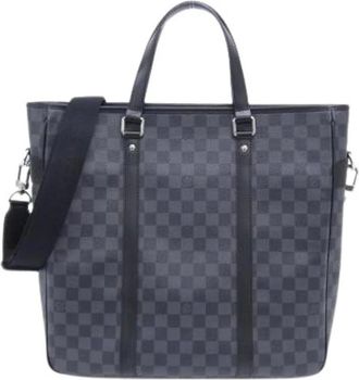 Louis Vuitton Pre-owned Tote Bags, male, Gray, Size: ONE SIZE Pre-owned Damier Graphite Handbag