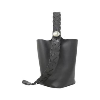 Loewe Pre-owned Pebble Leather Bucket Bag - Dames - Pre-owned - Zwart - Maat: ONE Size Leer