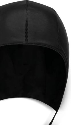 Saint Laurent Leren helmhoed - Zwart
