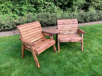 Charles Taylor Trading Grand Twin Set (Angled) in Brown