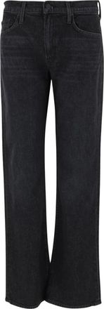 Mother Straight Jeans - Dames - Regular Fit Jeans - Zwart - W28 - Katoen - Jeans