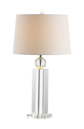 Jonathan Y Designs Charlotte 28.5 Crystal LED Table Lamp, Clear at Nordstrom