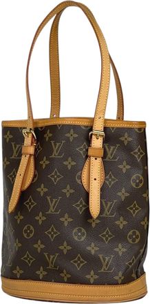 Louis Vuitton Brown Monogram Monogram Leather Shoulder Bag Tote Bag (Pre-Owned)