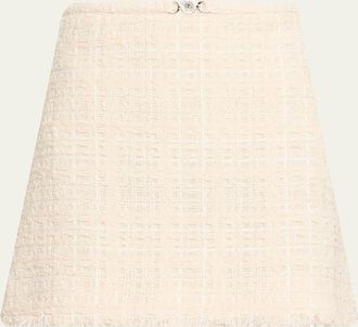 Versace Tweed Medusa 95 Mini Skirt