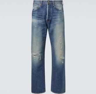 Visvim Jeans regular distressed Social Sculpture 01