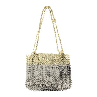 Paco Rabanne Tassen, Dames, Grijs, ONE Size, Iconic Skyline 1969 Zilveren Tas