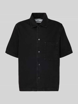 Marc O'Polo Denim Marc OPolo Denim Relaxed Fit Jeanshemd aus Lyocell-Baumwoll-Mix in Black, Gr&ouml;&szlig;e XXL