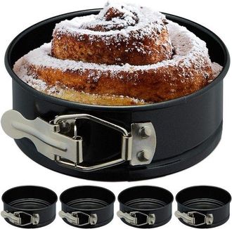 OEM Juego De 5 Moldes Redondos Para Hornear - Mini Moldes Para Pasteles - Resistentes Al Calor - 12 Cm