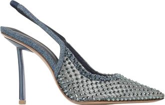 Le Silla Blauwe Versierde Hakken Sandalen - Dames - Pumps - Blauw - 38 1/2 EU - Schoenen
