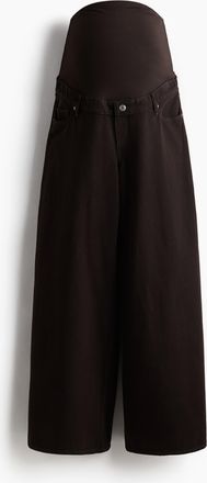 H&M MAMA Wide Jeans - Brown