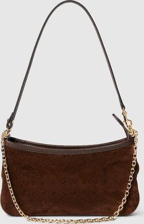 Gucci Gossip Small Shoulder Bag, Brown, Suede