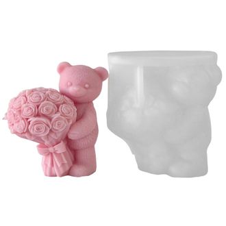 OEM Lindo Molde Para Velas, Molde De Silicona Con Forma De Oso Para El-l