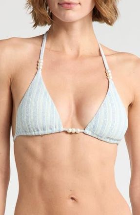 Dippin' Daisy's Swimwear Palm Triangle Bikini Top in Something Blue at Nordstrom Rack, Size X-Large