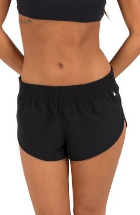 Hurley Beachrider Cover-Up Shorts in Black at Nordstrom, Size X-Large