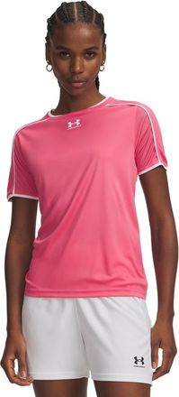 Under Armour Trainingsshirt UNDER ARMOUR UA W CH. TRAIN SS, Damen, Gr. XL, super pink,, wei&szlig;, Obermaterial: 100% Polyester, Shirts Trainingsshirt, f&uuml;r Fussball, le