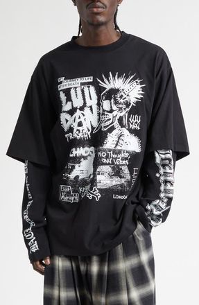 LU&rsquo;U DAN Double Deck Graphic T-Shirt in Punk Flyer at Nordstrom, Size X-Large