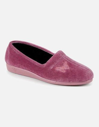 Lunar Womens Lunar Ladies Slippers KLA001 Butterfly heather - Pink