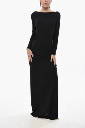 Dsquared2 Maxi Dress Bare Back con Dettaglio Gioiello Dsquared2