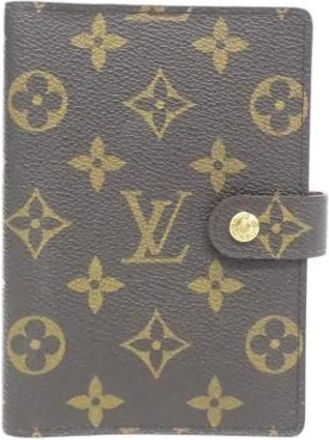 Louis Vuitton Vintage, unisex, Bruin, ONE Size, Pre-owned Canvas Home-Office Portemonnee