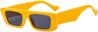 Generic Mens And Womens Outdoor Sunglasses Vacation Commuter Driving Decorative Sun Glasses(Yellow)