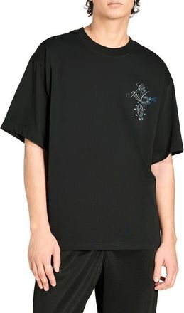 adidas Los Angeles Cotton Graphic T-Shirt in Black/Crew Yellow at Nordstrom, Size Xx-Large