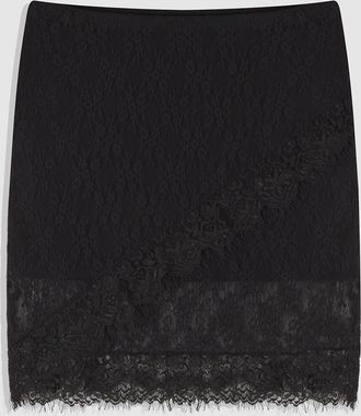 Jeanne Vouland Jupe Oriane Dentelle Noir