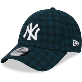 New Era 9Forty Strapback Cap - Flannel New York Yankees - One Size Forest Green