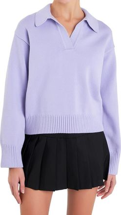 English Factory Rib Sweater in Lilac at Nordstrom, Size Medium