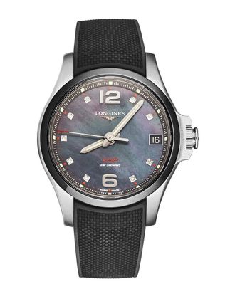 Longines Womens Conquest V.H.P. Diamond Watch