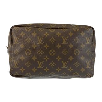 Louis Vuitton Brown Pvc Pouch (Pre-Owned)