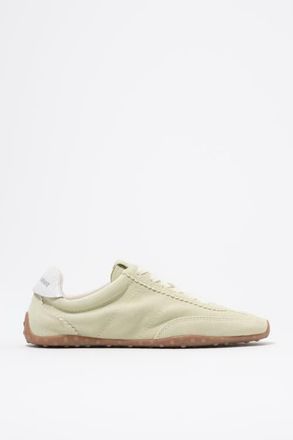 Bimba & Lola Suede Nylon 13 29 Sneaker in Light Yellow at Nordstrom, Size 37