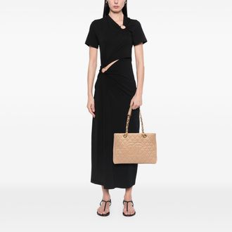 Chanel Gestikte Leren Tote Bag