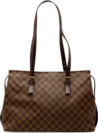 Louis Vuitton Pre-owned Womens Damier Ebene Chelsea - Brown Textile - One Size