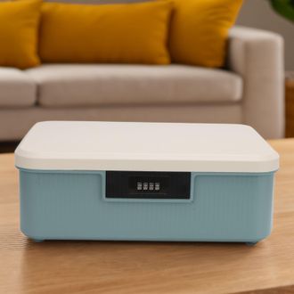 Infinite Sichere Aufbewahrungsbox Mit Zahlenschloss passwortbox - Gro&szlig;es 16-liter-fach, Unterteiltes Innendesign Und Wasserdichtes Abs-material F&uuml;r Dokumente U