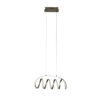 Forlight Colgante Led 30w Blanco Neutro - 4000k Gris Merengo Para Interior Para Comedor, Sala De Estar