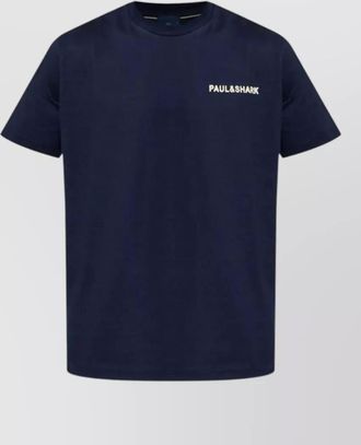Paul & Shark logo cotton t shirt crew neck