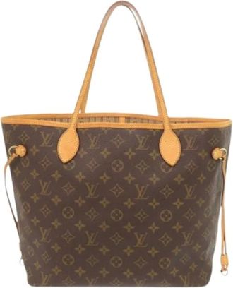 Louis Vuitton Pre-owned Tote Bags, female, Brown, Size: ONE SIZE Pre-owned Neverfull MM Tote Bag