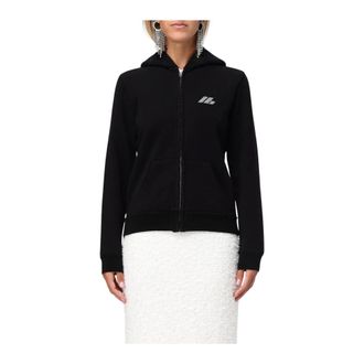 Balenciaga Dames, Sweatshirts & Hoodies, Zwart, Maat: M Katoen