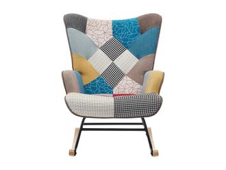 VENTE-UNIQUE.COM Sill&oacute;n balanc&iacute;n poli&eacute;ster multicolor