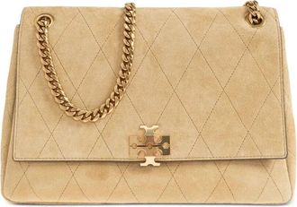 Tory Burch Shoulder Bag Quilted Suede Charlie